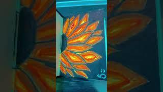 Hey new drawing sunflower how is it samiha # creations # shorts # new