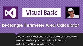 Visual Basic Rectangle Area and Perimeter VB Net Program Tutorial