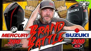 BRAND BATTLE! MERCURY 200 PRO XS vs. SUZUKI 200 SS (WOW!!)