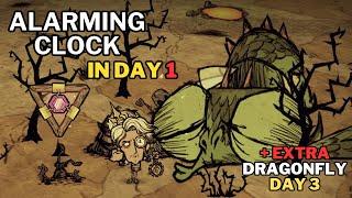 Alarming clock in day 1 Speedrun (Unseeded) - Don't Starve Together | DST