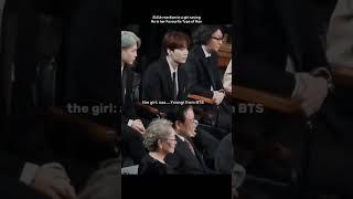 SUGA's reaction to a girl saying he's her favourite type of man 