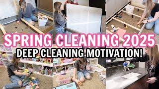 SPRING CLEAN WITH ME 2025 | MESSY HOUSE CLEANING MOTIVATION | EXTREME DEEP CLEAN WITH ME