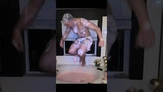 Jumping in a bath full of slime   #challenge #fun #funny #shorts #slime #yt #youtube #stream