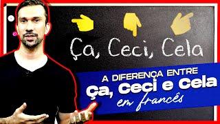 A diferença entre ÇA, CECI e CELA em francês