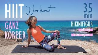 BIKINI- UND SOMMERFIGUR ohne Springen / Ganzkörper HIIT Workout | Katja Seifried