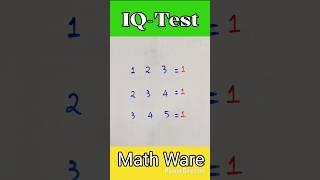 IQ-Test | Can You Solve This? #maths #shorts #education