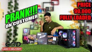 PRANKKK!!!Rs.90,000PC Build With i5 14500+RTX 3060Ti+AIR COOLER+16GB RAM #techpc7️:7011001586