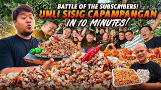 Battle of "UNLI SISIG KAPAMPANGAN" in 10 MINUTES! | BATTLE of the SUBSCRIBERS EPISODE  2