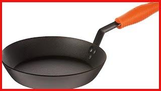 Lodge Manufacturing Company carbon steel skillet, Black/Orange, 12-Inch