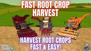 FAST ROOT CROP HARVESTING - Farming Simulator 22