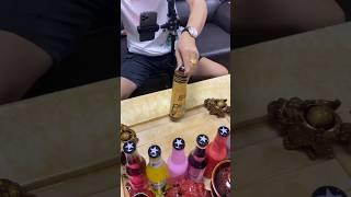 One step forward pro labeling by hot water.#youtubeshorts#beerbottle #trending#viralvideo#hotdrinks