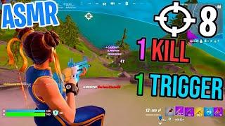 ASMR Gaming  Fortnite 1 Kill = 1 Trigger Relaxing Mouth Sounds  Controller Sounds + Whispering 