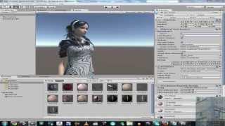 UNITY 3D / 5 - Breast Size , Material Change ( Character Customization Tutorial)