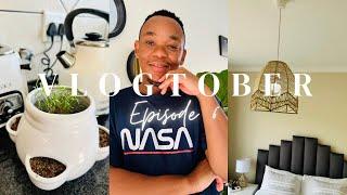 VLOGTOBER EP6 | New bedroom light fixture | Cleaning the balcony & Cooking | SA Youtuber