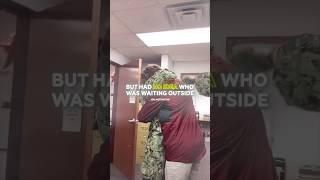 He Got Called Out Of Class...But Had No Idea Who Was Waiting 