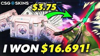 CSGOSKINS I SPENT $5000 AT CASE BATTLE! Csgoskins Promo Code 2024