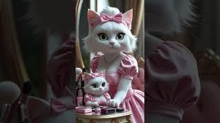 Make up cat & caty #meowcats #cat #ai #catvideos #cutecat #funnycatvideos #MeowBot shorts