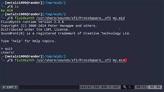 Playing Midi Files in Your Shell with a Synth