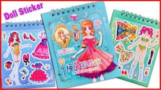 Quyển Sách Sticker Hình Dán Váy Đầm, Giày, Túi Xách, Phụ Kiện Cho Công Chúa Búp Bê (RainbowCandy)