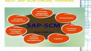 BEST SAP SCM ONLINE TRAINING