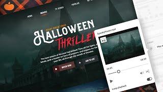 Design a Spooky Landing Page using Videos in Adobe XD