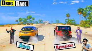 Abhishekkz Indian Cars Vs @AnmolgameX Indian Cars Drag Race GTA 5