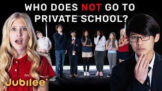 5 Private School Students vs 2 Secret Public Schoolers | Odd One Out