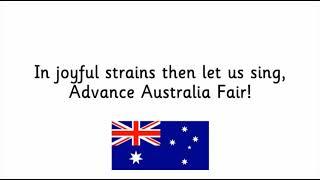 Advance Australia Fair with new "ONE and free' lyrics. Aboriginal version with Didgeridoo