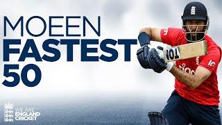 England RECORD! | Moeen Ali Smashes 52 Runs Off 18 Balls | Fastest T20I Half-Century