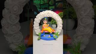 Diy Krishna ji Janmashtami jhula making  Krishna ji jhula making  Jai shree krishna #shorts #short