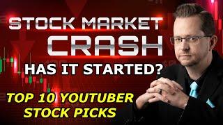 HAS A STOCK MARKET CRASH STARTED? - Top 10 YouTuber Stock Picks for Wednesday, May 12, 2021
