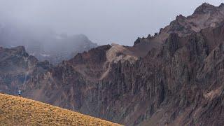 Aconcagua Base Camp Drone Footage Aerial View