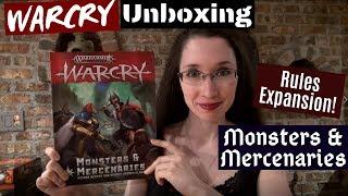 WARCRY Monsters & Mercenaries Rules Expansion Book Unboxing Review