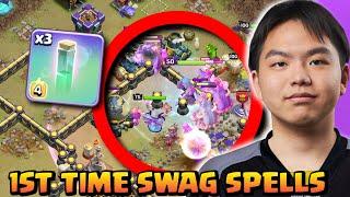 Yatta INSANE 3 SWAG SPELL Army vs Tribe Gaming (Clash of Clans)