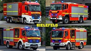 [GROßBRAND | WLF, FF und MEHR!] - Einsatzfahrten der Feuerwehr Bielefeld zu mehreren Einsätzen