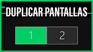 EXTENDER PANTALLAS en WINDOWS 10 - CONECTAR DOS MONITORES