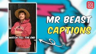 How to Create CAPTIONS like Mr Beast with InShot (InShot Tutorial)