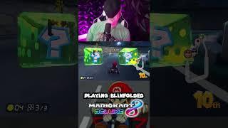 Playing Mario Kart 8 Deluxe Blindfolded  #mariokart #mariokart8deluxe