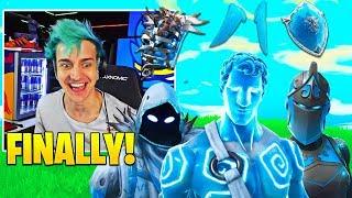 NINJA & STREAMERS *GO CRAZY* for FROZEN LEGENDS BUNDLE! - Fortnite FUNNY Moments