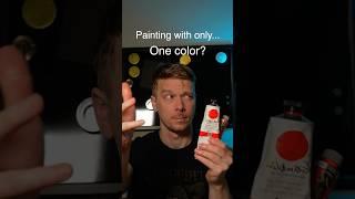 Painting with only one color #art #painting #artchallenge