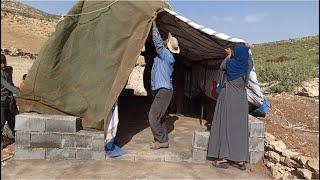 Nomadic life in Iran: how nomads make their tent house