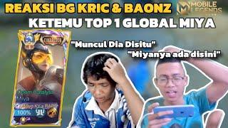 REAKSI KOCAK BANG JANGKRIC & BAONZ KETEMU TOP 1 GLOBAL MIYA‼️- MOBILE LEGENDS