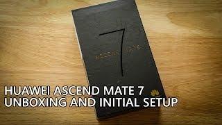 Huawei Ascend Mate 7 Unboxing and Initial Setup