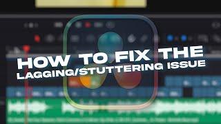 How to fix the LAGGING/STUTTERING ISSUE (first few seconds of the sound) in DAVINCI RESOLVE 19