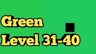 Green Level 31 32 33 34 35 36 37 38 39 40 Green Puzzle Game|Bart Bonte Game Walkthrough