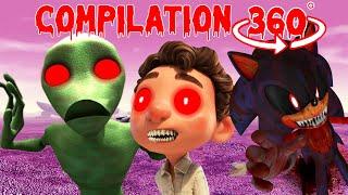 SONIC.EXE vs DAME TU COSITA.EXE vs LUCA.EXE Compilation Horror 360°/VR