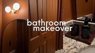 Dark & Moody BATHROOM VANITY MAKEOVER | abetweene