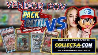 Pack Battle vs The Pokemon Master | Collect-A-Con Fort Worth | Vendor POV