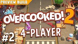 Overcooked 2 - #2 - THE KEVIN CHALLENGE!! (Preview Build Gameplay)