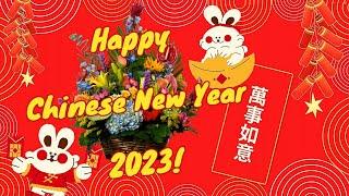 Happy Chinese New Year 2023 Year of the Rabbit Have a happy and prosperous New Year 2023 Greetings